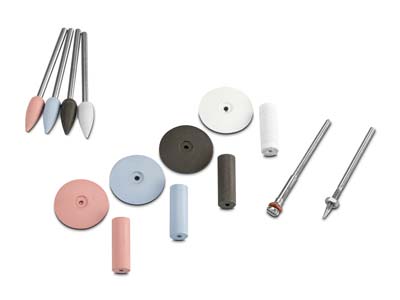 Eveflex Silicone Set Of 12 Burrs   For Cleaning Up Rings, Including   Mandrels