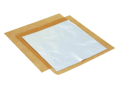 Fine Silver Foil, 100mm X 100mm,   Single Sheet