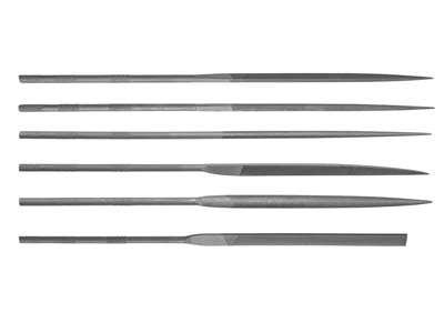 Superior Needle File, Set Of 6, Cut 4 - Fine Grade