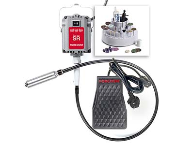 Foredom Pendant Motor SR Jewellers Kit Fixed System With Ak11         Assortment Kit 42 Pieces