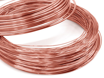 9ct Red Gold Round Wire 0.40mm,    100 Recycled Gold