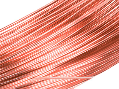 18ct Red Gold Round Wire 2.00mm,   100 Recycled Gold