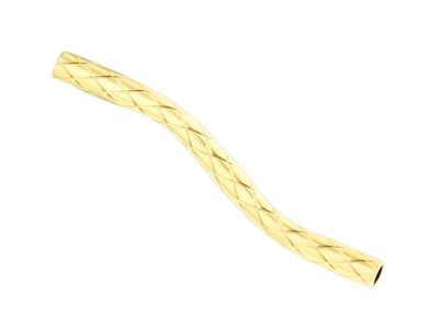 Gold Filled Round Tube Pineapple   S Spacer 20mm Pack of 5