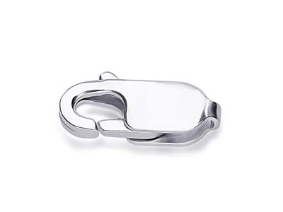 Argentium 960 Silver               Lobster Trigger Clasp Catch Oval   8mm
