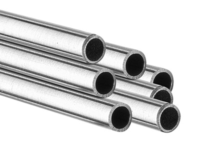 950 Platinum Tube, Ref 8,          Outside Diameter 2.4mm,            Inside Diameter 1.6mm, 0.4mm Wall  Thickness