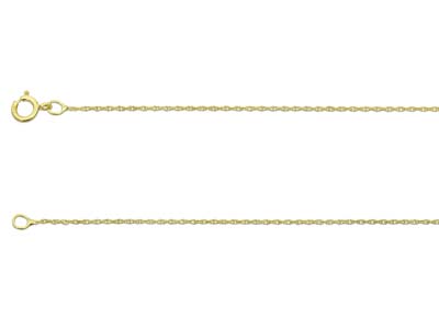 9ct Yellow Gold 0.5mm Prince Of    Wales Rope Chain 1845cm         Unhallmarked