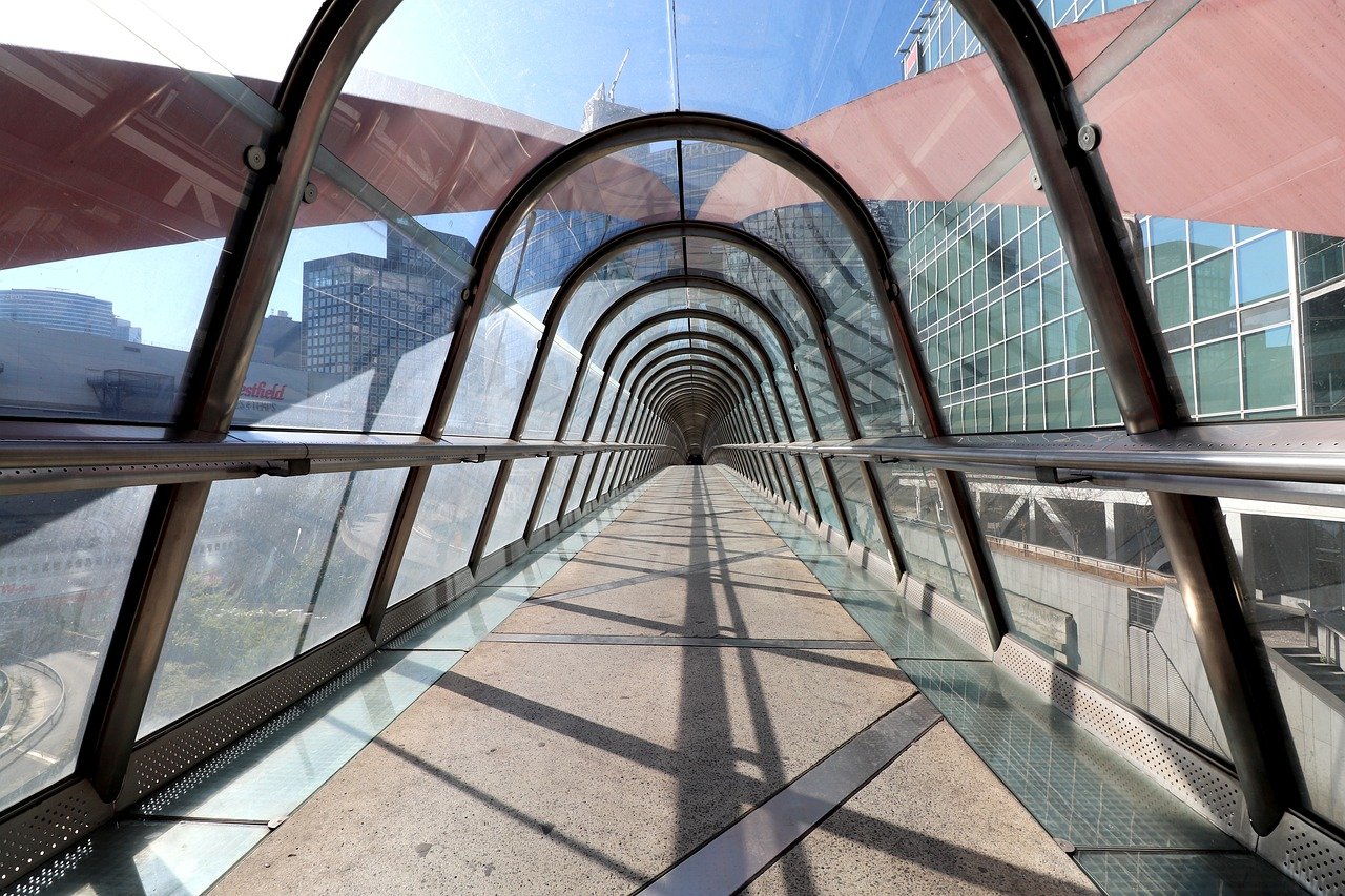 tunnel, glass tunnel, bridge-7380742.jpg