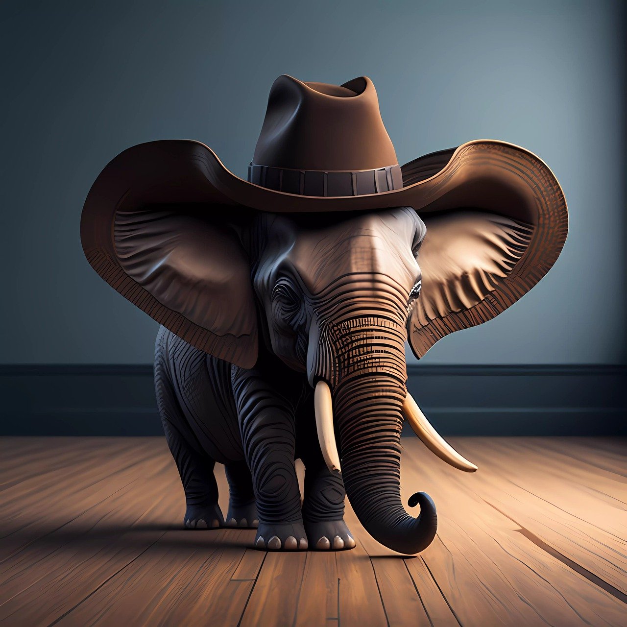 ai generated, elephant, hat-8007368.jpg