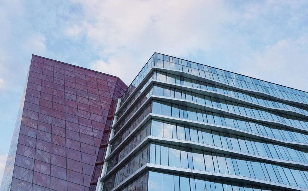 architecture, building, glass, windows, business, blue, business building, financial, modern building, exterior, urban, city, nature, corporate, sky, facade, blue sky, minsk, finance, perspective, commercial, design, blue business, blue window, blue finance, blue glass, blue glasses